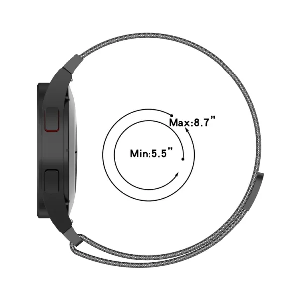 MILANESE Kovový remienok pre Samsung Galaxy Watch FE STARLIGHT