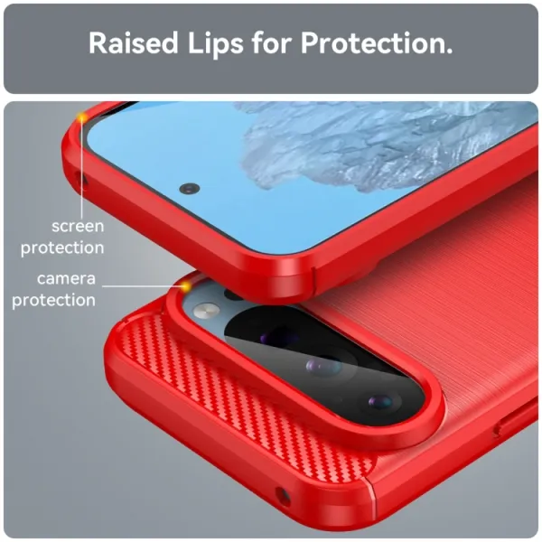 FLEXI TPU Ochranný kryt Google Pixel 9 Pro červený