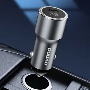 DUDAO R14 Autonabíjačka USB Typ-C 30W strieborná
