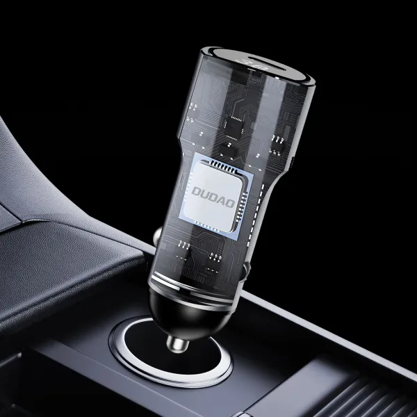 DUDAO R14 Autonabíjačka USB Typ-C 30W strieborná