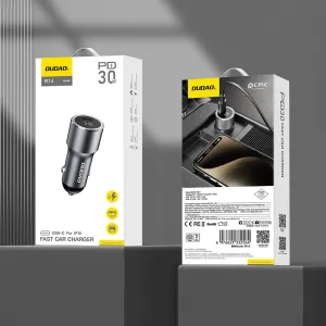 DUDAO R14 Autonabíjačka USB Typ-C 30W strieborná