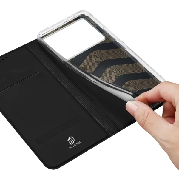 DUX Zaklápacie puzdro pre Xiaomi Poco F6 Pro čierne