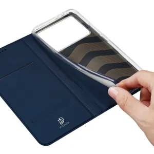 DUX Zaklápacie puzdro pre Xiaomi Poco F6 Pro modré