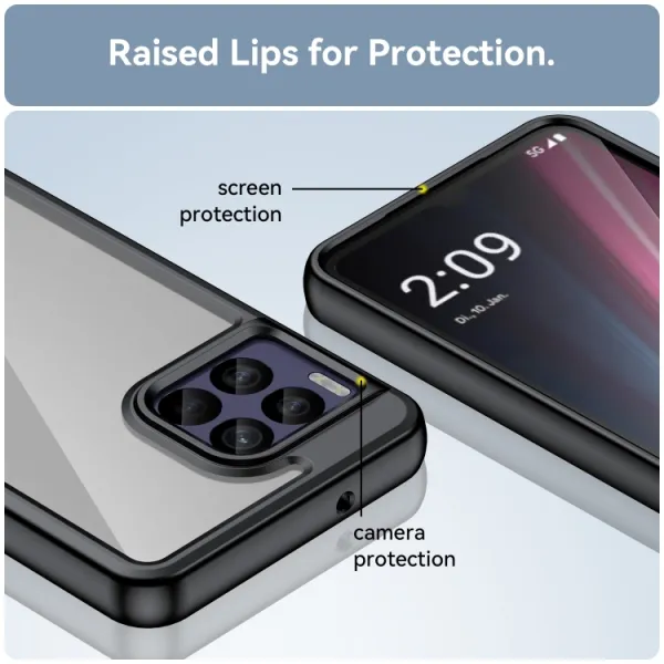 CRYSTAL Ochranný kryt pre T Phone 2 Pro čierny