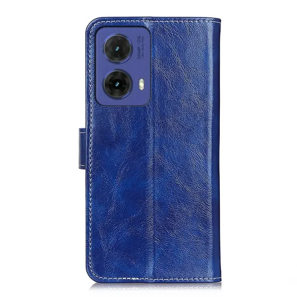 RETRO Peňaženkový obal Motorola Moto G85 5G modrý