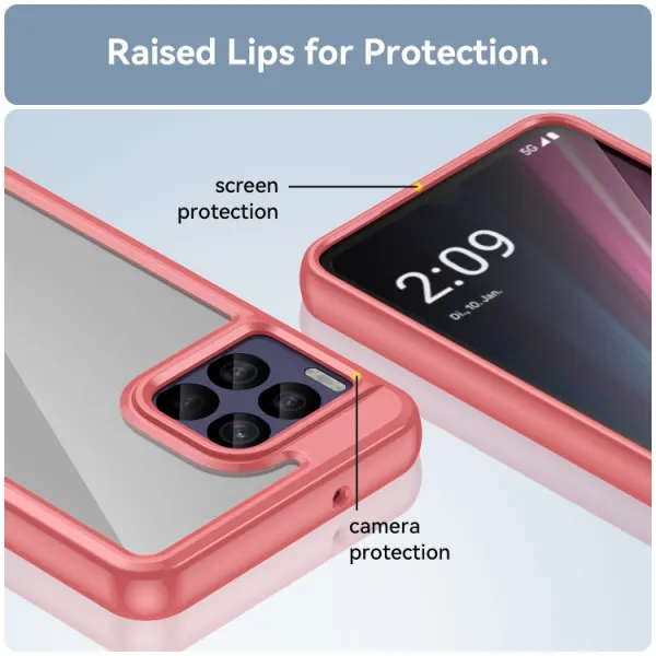 CRYSTAL Ochranný kryt pre T Phone 2 Pro červený