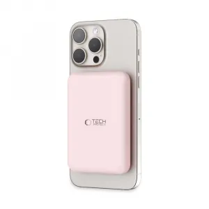 TECH-PROTECT PB10 15W Externá + bezdrôtová nabíjačka 5000 mAh ružová