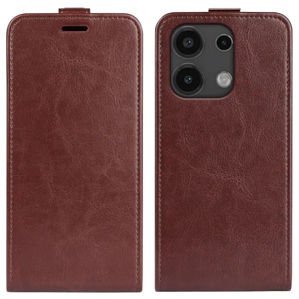 Vyklápacie puzdro pre Xiaomi Redmi Note 13 hnedé