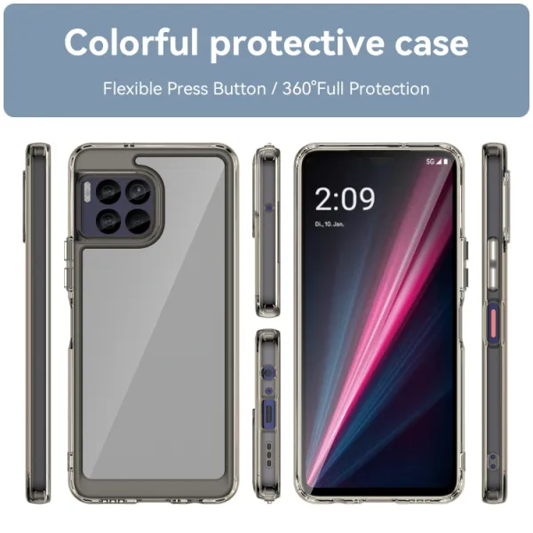 CRYSTAL Ochranný kryt pre T Phone 2 Pro šedý