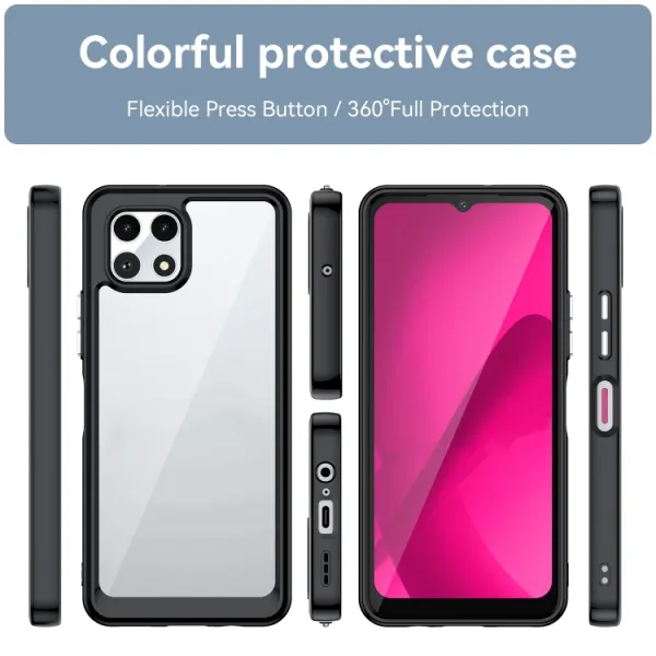 CRYSTAL Ochranný kryt pre T Phone 2 čierny