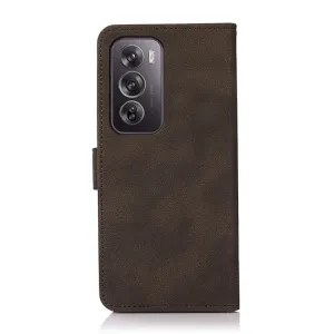 KHAZNEH MATTE Zaklápacie puzdro pre Oppo Reno12 Pro 5G hnedé