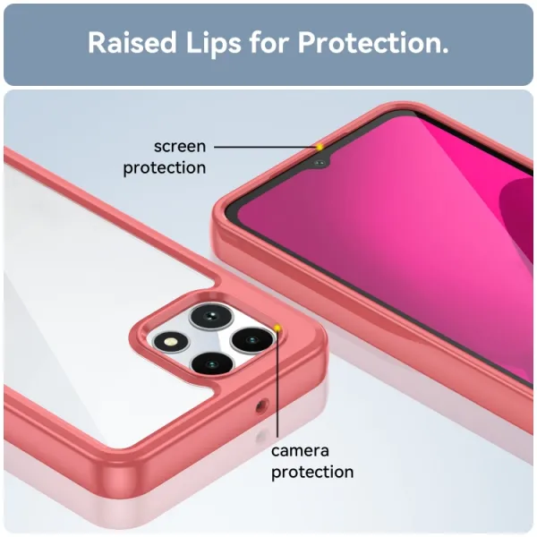 CRYSTAL Ochranný kryt pre T Phone 2 červený