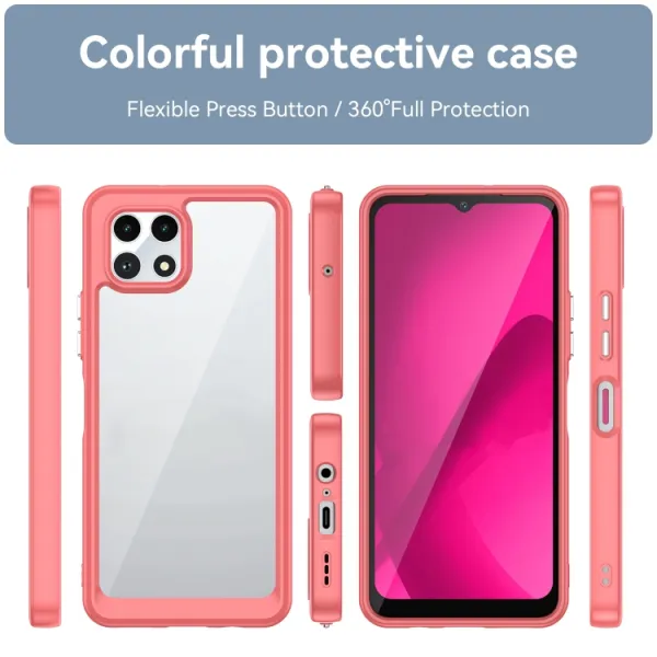 CRYSTAL Ochranný kryt pre T Phone 2 červený