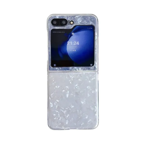 PEARL Ochranný kryt pre Samsung Galaxy Z Flip7 FE 5G / Flip6 5G WHITE