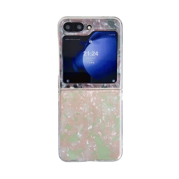 PEARL Ochranný kryt pre Samsung Galaxy Z Flip7 FE 5G / Flip6 5G PINK-GREEN