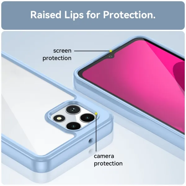 CRYSTAL Ochranný kryt pre T Phone 2 modrý