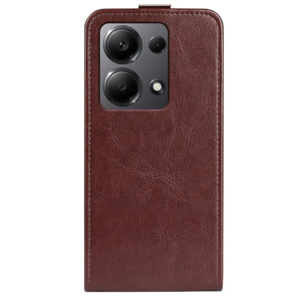 Vyklápacie puzdro pre Xiaomi Redmi Note 13 Pro hnedé
