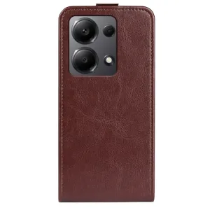 Vyklápacie puzdro pre Xiaomi Redmi Note 13 Pro hnedé