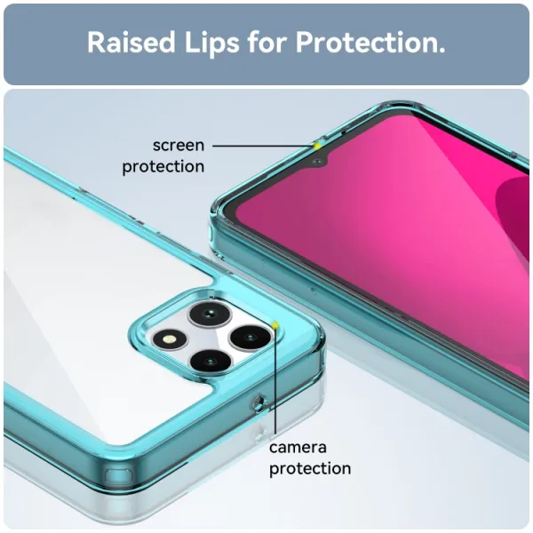 CRYSTAL Ochranný kryt pre T Phone 2 tyrkysový