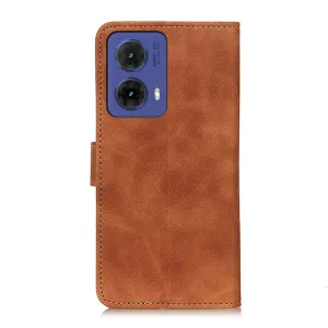 KHAZNEH RETRO Zaklápacie puzdro pre Motorola Moto G85 5G hnedé