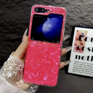 PEARL Ochranný kryt pre Samsung Galaxy Z Flip7 FE 5G / Flip6 5G RED PINK