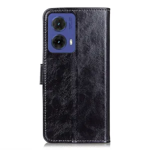 RETRO Peňaženkový obal Motorola Moto G85 5G čierny
