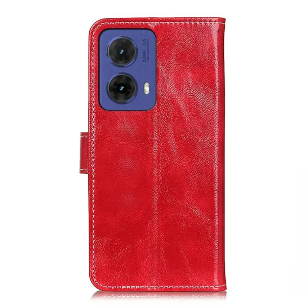 RETRO Peňaženkový obal Motorola Moto G85 5G červený
