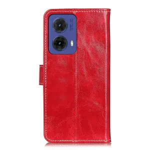 RETRO Peňaženkový obal Motorola Moto G85 5G červený