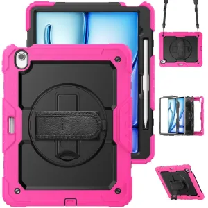 SOLID 360 Odolný obal pre Apple iPad Air 13 2026 / 2025 / 2024 ružový