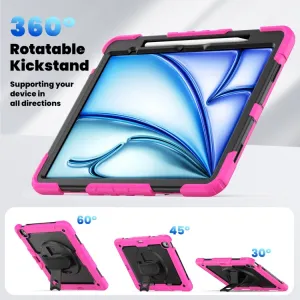 SOLID 360 Odolný obal pre Apple iPad Air 13 2026 / 2025 / 2024 ružový