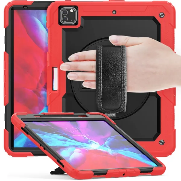 SOLID 360 Odolný obal pre Apple iPad Pro 13 2024 / M5 2025 červený