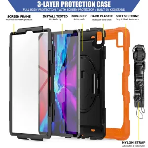 SOLID 360 Odolný obal pre Apple iPad Pro 13 2024 / M5 2025 oranžový