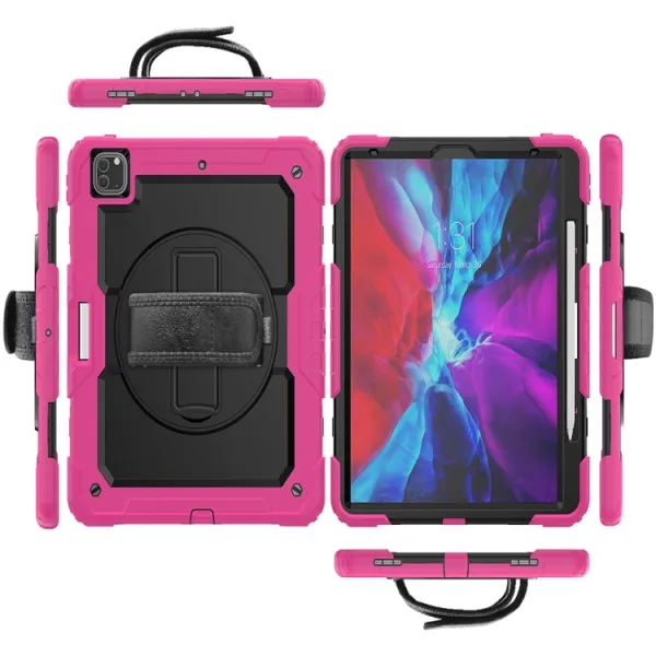 SOLID 360 Odolný obal pre Apple iPad Pro 13 2024 / M5 2025 ružový