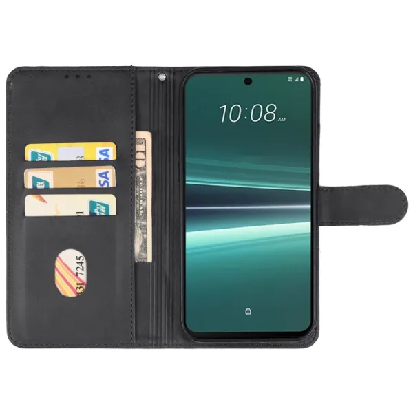 SMOOTH Peňaženkové puzdro pre HTC U24 Pro čierne