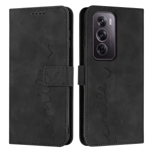 ART SMILE Peňaženkový obal s remienkom pre Oppo Reno12 Pro 5G čierny