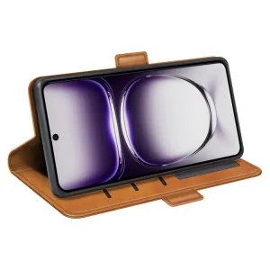 SIDE Peňaženkové puzdro pre Oppo Reno12 Pro 5G svetlohnedé