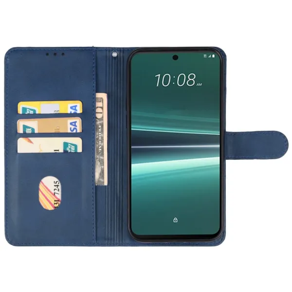SMOOTH Peňaženkové puzdro pre HTC U24 Pro modré