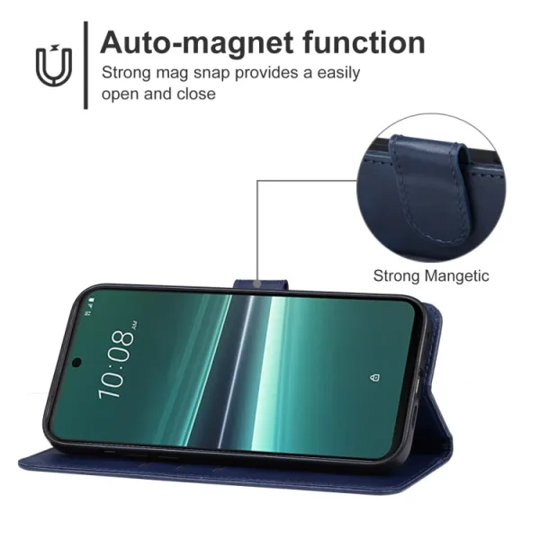 SMOOTH Peňaženkové puzdro pre HTC U24 Pro modré