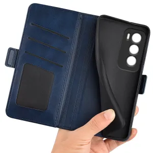 SIDE Peňaženkové puzdro pre Oppo Reno12 Pro 5G modré