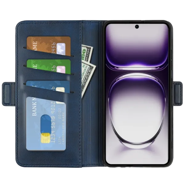 SIDE Peňaženkové puzdro pre Oppo Reno12 Pro 5G modré