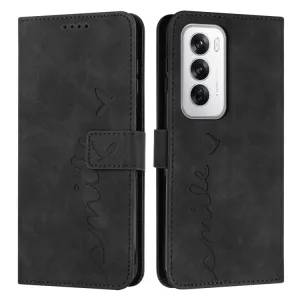 ART SMILE Peňaženkový obal s remienkom pre Oppo Reno12 5G čierne