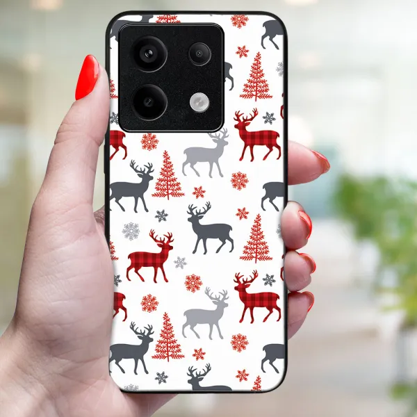 MY ART Kryt s vianočným dizajnom Xiaomi Redmi Note 13 5G DEER (068)