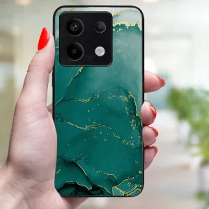 MY ART Ochranný kryt pre Xiaomi Redmi Note 13 5G GREEN MARBLE (145)