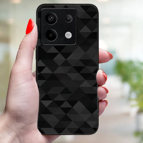 MY ART Ochranný kryt pre Xiaomi Redmi Note 13 5G BLACK TRIANGLES (232)