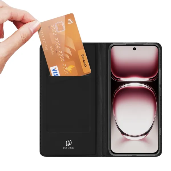 DUX Zaklápacie puzdro pre Oppo Reno12 Pro 5G čierne