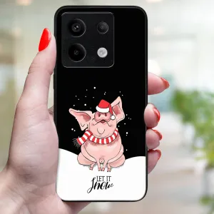 MY ART Kryt s vianočným dizajnom Xiaomi Redmi Note 13 5G LET IT SNOW (075)