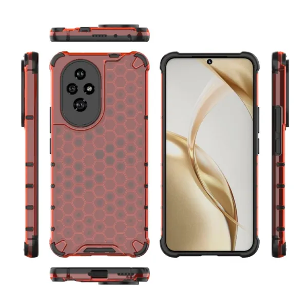 HONEYCOMB Ochranný kryt Honor 200 červený