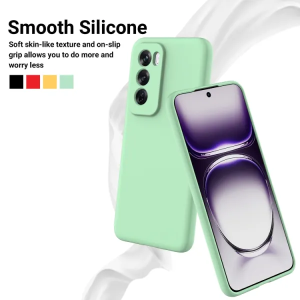 RUBBER Ochranný obal pre Oppo Reno12 5G zelený