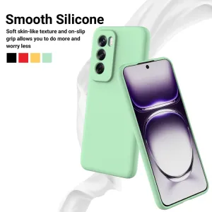 RUBBER Ochranný obal pre Oppo Reno12 5G zelený