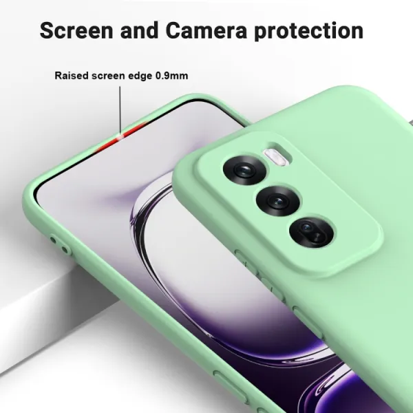 RUBBER Ochranný obal pre Oppo Reno12 5G zelený